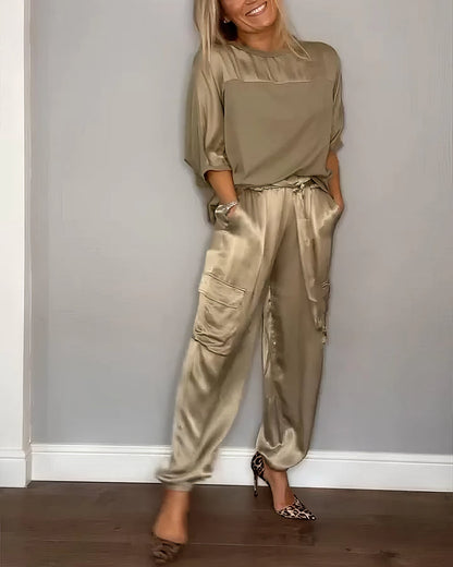 Lynor™ | Elegant Satin Two-piece Set
