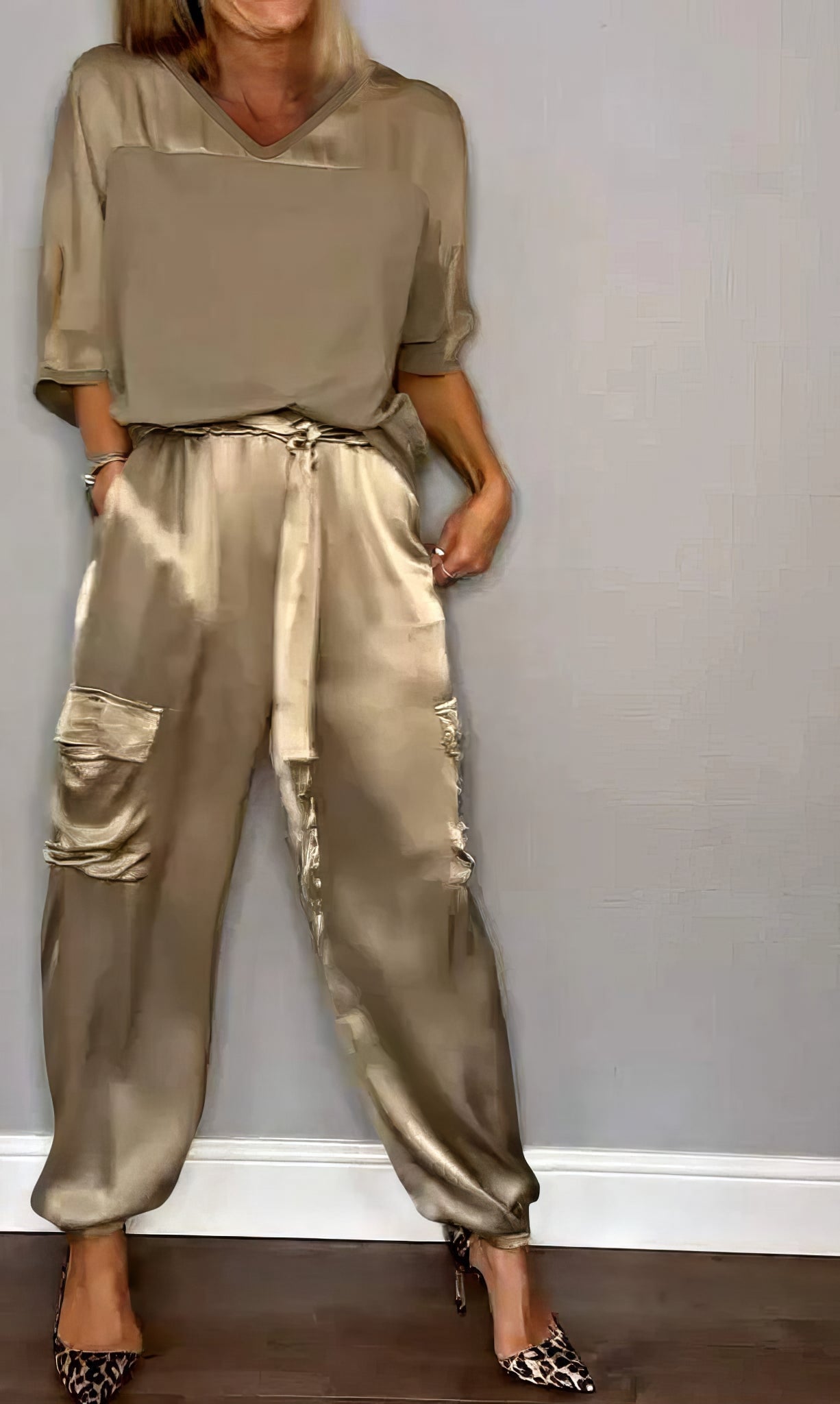 Lynor™ | Elegant Satin Two-piece Set
