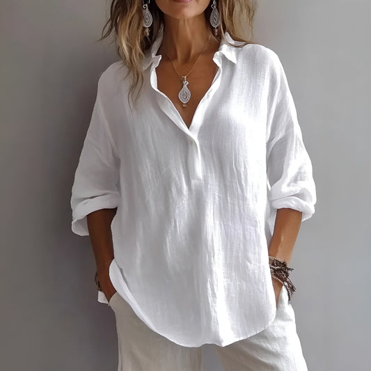 Lynor™ | Airy & Comfortable Linen Top – Lightweight Elegance for Everyday Wear